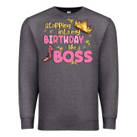 Charcoal Heather birthday boss Premium Sweatshirt - MaliasSmallBusiness