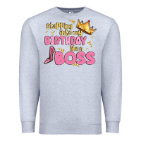 Heather Grey birthday boss Premium Sweatshirt - MaliasSmallBusiness