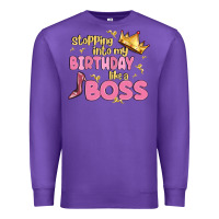 Purple birthday boss Premium Sweatshirt - MaliasSmallBusiness