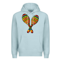 Blue Mist mexican maracas Premium Hoodie - AdoDesignShop