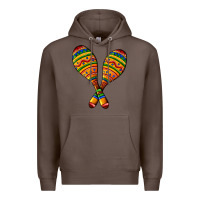 Coffee mexican maracas Premium Hoodie - AdoDesignShop
