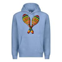 Colony Blue mexican maracas Premium Hoodie - AdoDesignShop