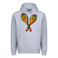 Heather Grey mexican maracas Premium Hoodie - AdoDesignShop
