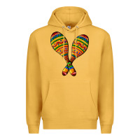 Mustard mexican maracas Premium Hoodie - AdoDesignShop