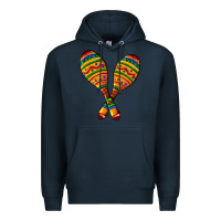Navy mexican maracas Premium Hoodie - AdoDesignShop