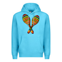 Ocean Blue mexican maracas Premium Hoodie - AdoDesignShop