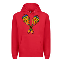 Red mexican maracas Premium Hoodie - AdoDesignShop