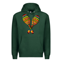 Sports Green mexican maracas Premium Hoodie - AdoDesignShop