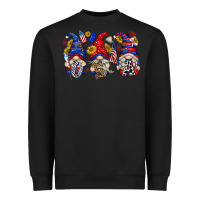 Black usa with gnome billie wilder Heavyweight Sweatshirt - texasbilliewilder