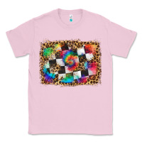 Bubblegum Pink race leopard and tie dye background Classic Tee - HRA Design Shop