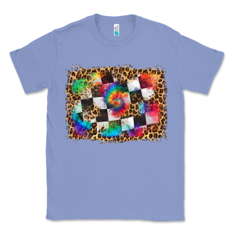 Race Leopard And Tie Dye Background Classic Tee by HRA Design Shop | Teevron