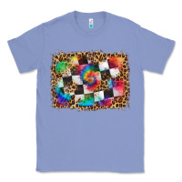Colony Blue race leopard and tie dye background Classic Tee - HRA Design Shop