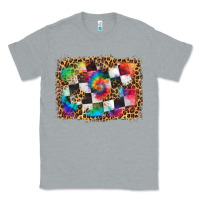 Heather Grey race leopard and tie dye background Classic Tee - HRA Design Shop