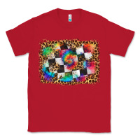 Red race leopard and tie dye background Classic Tee - HRA Design Shop