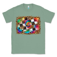 Sage race leopard and tie dye background Classic Tee - HRA Design Shop