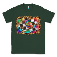 Sports Green race leopard and tie dye background Classic Tee - HRA Design Shop