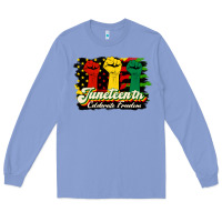 Colony Blue juneteenth celebrate freedom Long Sleeve Tee - HRA Design Shop