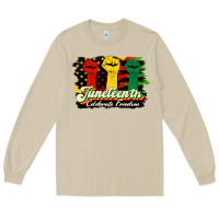 Mushroom juneteenth celebrate freedom Long Sleeve Tee - HRA Design Shop