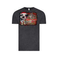 Vintage Black all i want for christmas is a cow aztec Vintage Tee - RanaPortraitStore