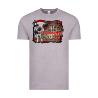 Vintage Zinc all i want for christmas is a cow aztec Vintage Tee - RanaPortraitStore