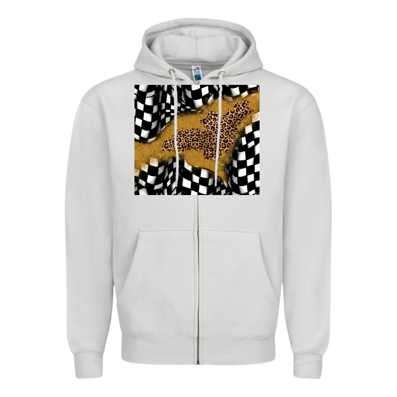 Racing Glitter Leopard Zipper Hoodie by JahusDesignShop | Teevron