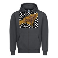 Smoke racing glitter leopard Zipper Hoodie - JahusDesignShop