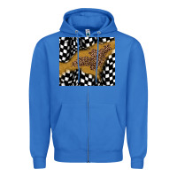 True Royal racing glitter leopard Zipper Hoodie - JahusDesignShop
