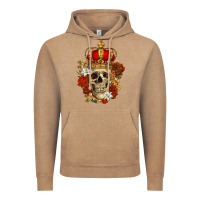 Vintage Coffee Skull King Vintage Hoodie - RanaPortraitStore