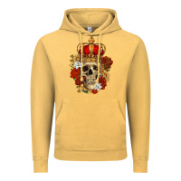 Vintage Mustard Skull King Vintage Hoodie - RanaPortraitStore