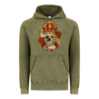 Vintage Olive Skull King Vintage Hoodie - RanaPortraitStore
