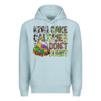 Blue Mist King Cake Calories Don't Count Mardi Gras Premium Hoodie - BundleAndBundleShop