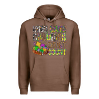 Chestnut King Cake Calories Don't Count Mardi Gras Premium Hoodie - BundleAndBundleShop
