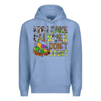 Colony Blue King Cake Calories Don't Count Mardi Gras Premium Hoodie - BundleAndBundleShop