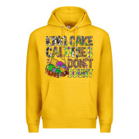 Lemon King Cake Calories Don't Count Mardi Gras Premium Hoodie - BundleAndBundleShop