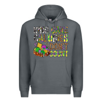 Rock King Cake Calories Don't Count Mardi Gras Premium Hoodie - BundleAndBundleShop