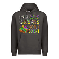 Smoke King Cake Calories Don't Count Mardi Gras Premium Hoodie - BundleAndBundleShop