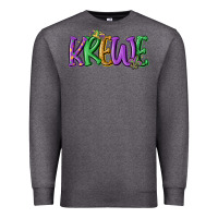 Charcoal Heather mardi gras krewe Premium Sweatshirt - MaliasSmallBusiness