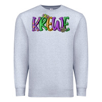 Heather Grey mardi gras krewe Premium Sweatshirt - MaliasSmallBusiness