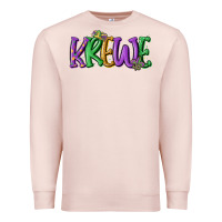 Pale Pink mardi gras krewe Premium Sweatshirt - MaliasSmallBusiness