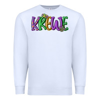 White mardi gras krewe Premium Sweatshirt - MaliasSmallBusiness