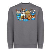 Storm corgi coffee cups Heavyweight Sweatshirt - Zillion Design Studio