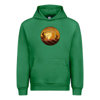 Emerald Desert Cactus Sunset Volleyball Urban Hoodie - Bettercallsaul