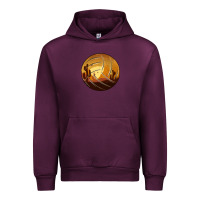 Mauve Wine Desert Cactus Sunset Volleyball Urban Hoodie - Bettercallsaul