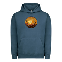 Pigment Midnight Navy Desert Cactus Sunset Volleyball Urban Hoodie - Bettercallsaul