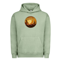 Pigment Oil Green Desert Cactus Sunset Volleyball Urban Hoodie - Bettercallsaul