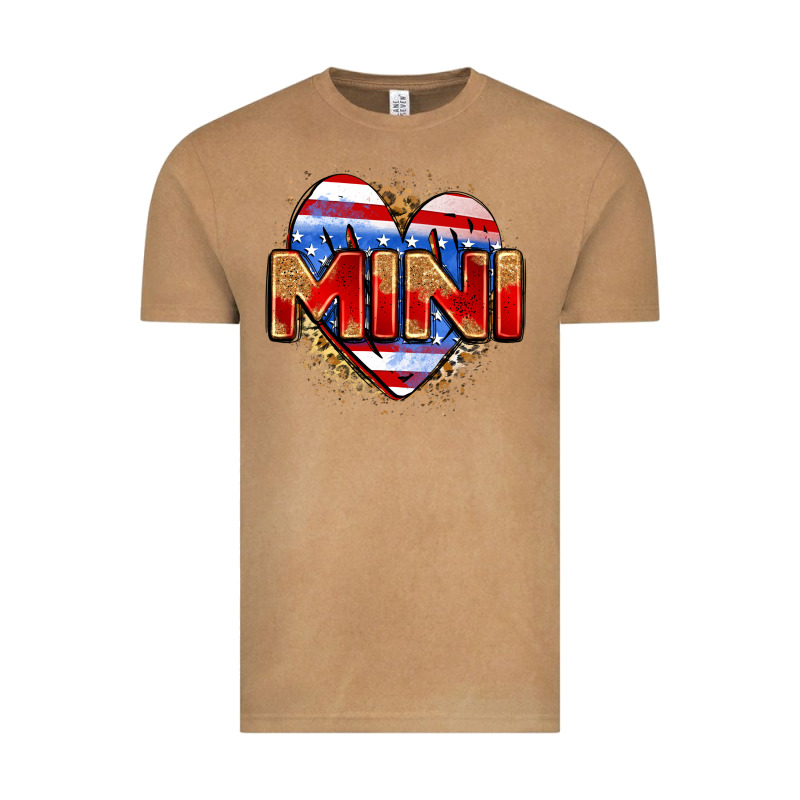 American Mini Heart Vintage Tee by Zillion Design Studio | Teevron