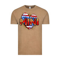Vintage Coffee American mini heart Vintage Tee - Zillion Design Studio