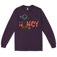 Plum america honey Long Sleeve Tee - CowhideDigitalArt
