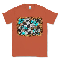 Copper race leopard and gemstone background Classic Tee - HRA Design Shop