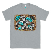 Heather Grey race leopard and gemstone background Classic Tee - HRA Design Shop